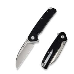 Sencut Awassi Flipper & Thumb Stud Knife Black G10 Handle Çakı