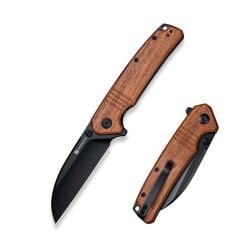 Sencut Awassi Flipper & Thumb Stud Knife Wood Handle Çakı
