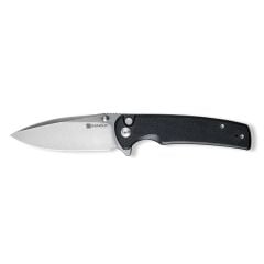 Sencut Sachse Flipper & Button Lock & Thumb Stud Knife G10 Black Handle Çakı