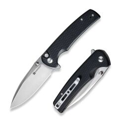 Sencut Sachse Flipper & Button Lock & Thumb Stud Knife G10 Black Handle Çakı