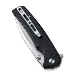 Sencut Sachse Flipper & Button Lock & Thumb Stud Knife G10 Black Handle Çakı