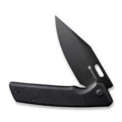 Sencut GlideStrike Thumb Hole Knife G10 All Black Handle Çakı