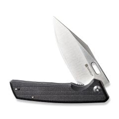 Sencut GlideStrike Thumb Hole Knife Black Micarta Handle Çakı