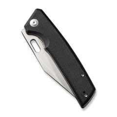 Sencut GlideStrike Thumb Hole Knife Black Micarta Handle Çakı