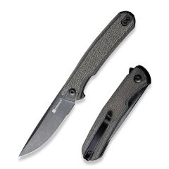 Sencut Scitus Flipper Knife Dark Green Micarta Handle Çakı