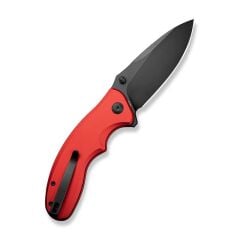 Sencut Cybrix Thumb Stud & Flipper & Button Lock Knife Red Aluminum Handle Çakı