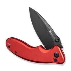 Sencut Cybrix Thumb Stud & Flipper & Button Lock Knife Red Aluminum Handle Çakı
