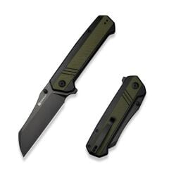 Sencut Draxor Flipper & Thumb Stud Knife G10 Green & Black Handle Çakı
