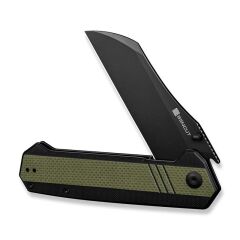 Sencut Draxor Flipper & Thumb Stud Knife G10 Green & Black Handle Çakı