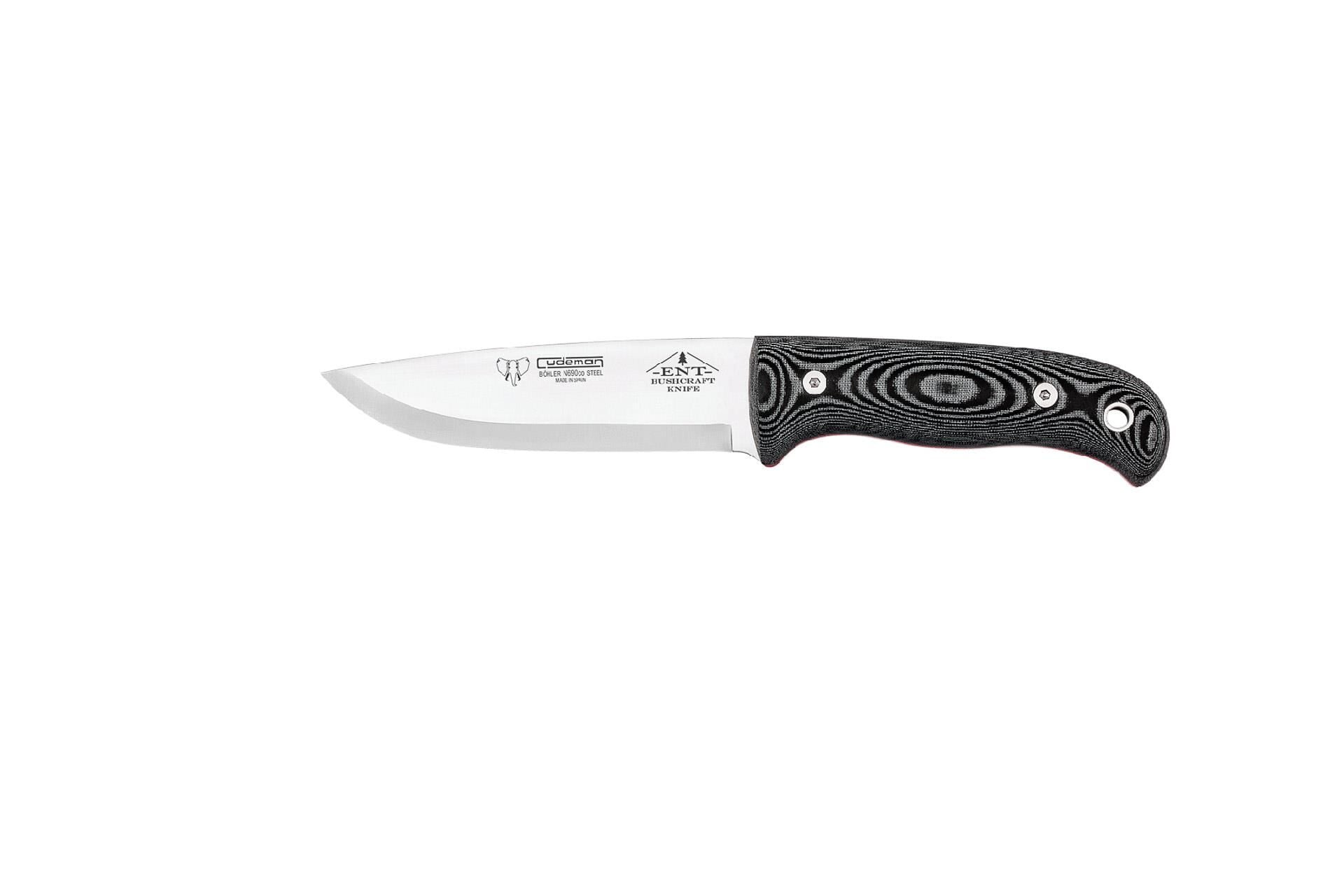 Cudeman 158-M ENT Bushcraft Black Micarta Saplı Deri Kılıflı Bıçak