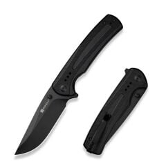 Sencut Regnator Flipper & Thumb Stud Knife All Black G10 Handle Çakı