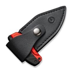 Civivi Typhoeus Adjustable Fixed Blade Knife Red,Black Aluminum Handle Damascus Bıçak