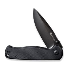 Sencut Errant Flipper & Thumb Stud Knife All Black G10 Handle Çakı