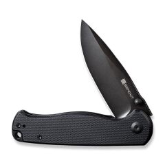 Sencut Errant Flipper & Thumb Stud Knife All Black G10 Handle Çakı
