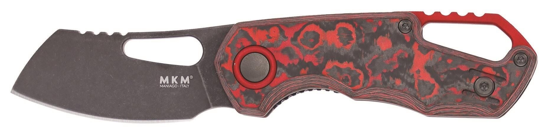MKM Isonzo M390 Cleaver Lava Flow Dark Çakı