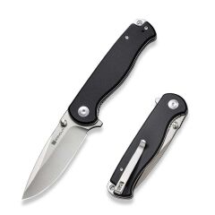 Sencut Errant Flipper & Thumb Stud Knife Black Micarta Handle Çakı