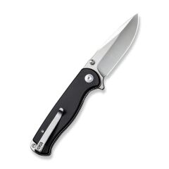 Sencut Errant Flipper & Thumb Stud Knife Black Micarta Handle Çakı
