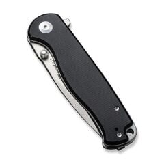 Sencut Errant Flipper & Thumb Stud Knife Black Micarta Handle Çakı