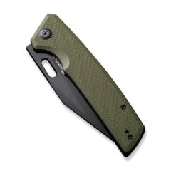Sencut GlideStrike Thumb Hole Knife OD Green G10 Handle Çakı