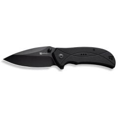 Sencut Hyrax Flipper & Thumb Stud Knife All Black G10 Handle Çakı