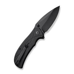 Sencut Hyrax Flipper & Thumb Stud Knife All Black G10 Handle Çakı