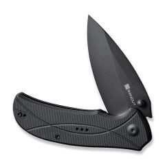 Sencut Hyrax Flipper & Thumb Stud Knife All Black G10 Handle Çakı