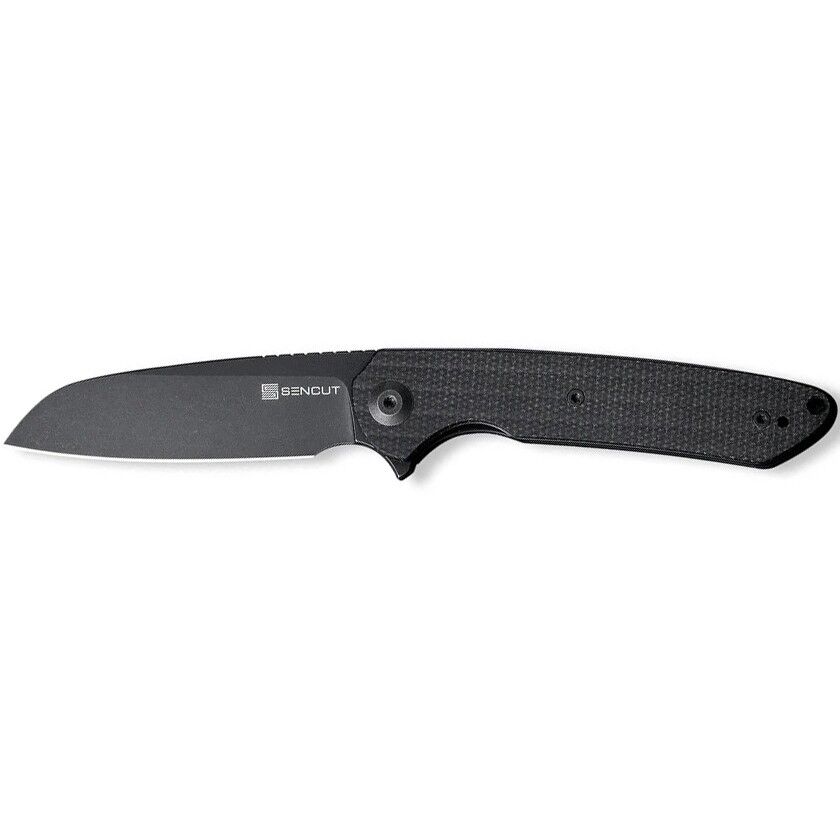 Sencut Kyril Flipper Knife Micarta Handle All Black Çakı