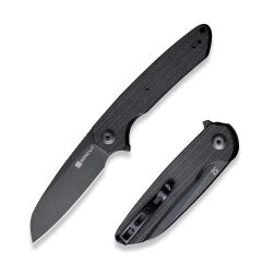 Sencut Kyril Flipper Knife Micarta Handle All Black Çakı