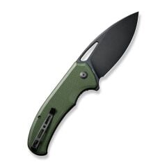 Sencut Phantara Flipper & Thumb Hole Knife G10 OD Green Black Blade Handle Çakı