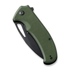 Sencut Phantara Flipper & Thumb Hole Knife G10 OD Green Black Blade Handle Çakı