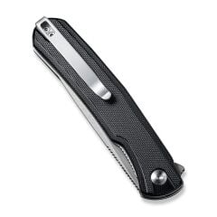 Sencut Scitus Flipper Knife Black G10 Handle Çakı