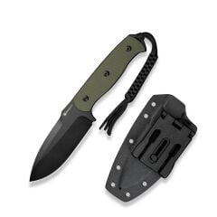 Sencut Toxodon Fixed Blade Knife G10 OD Green Handle Black Blade Bıçak