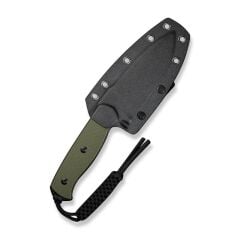 Sencut Toxodon Fixed Blade Knife G10 OD Green Handle Black Blade Bıçak
