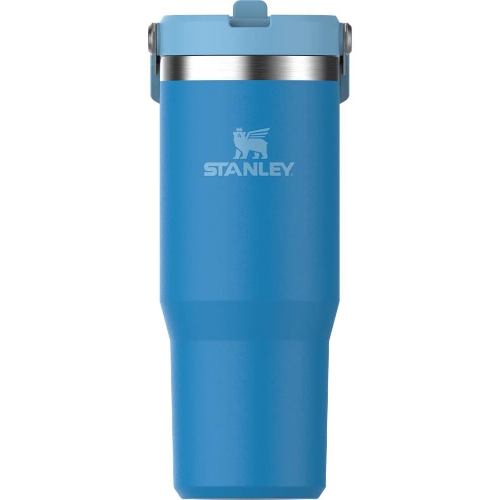 Stanley The IceFlow Flip Straw Pipetli Termos Bardak 0.89 Lt Gök Mavisi