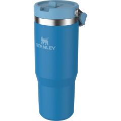 Stanley The IceFlow Flip Straw Pipetli Termos Bardak 0.89 Lt Gök Mavisi