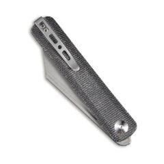 Sencut Bronte Front Flipper Knife  Micarta Black Handle Çakı