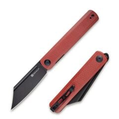 Sencut Bronte Front Flipper Knife Black Blade G10 Burgundy Handle Çakı