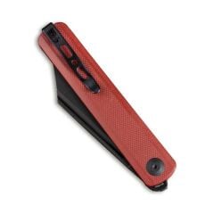 Sencut Bronte Front Flipper Knife Black Blade G10 Burgundy Handle Çakı