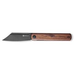 Sencut Bronte Front Flipper Knife Black Blade Cuibourtia Wood Handle Çakı