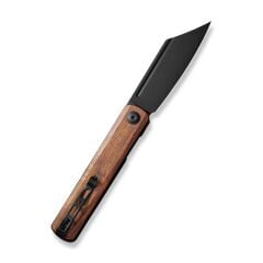 Sencut Bronte Front Flipper Knife Black Blade Cuibourtia Wood Handle Çakı
