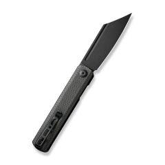 Sencut Bronte Front Flipper Knife Black Blade Dark Green Micarta Handle Çakı