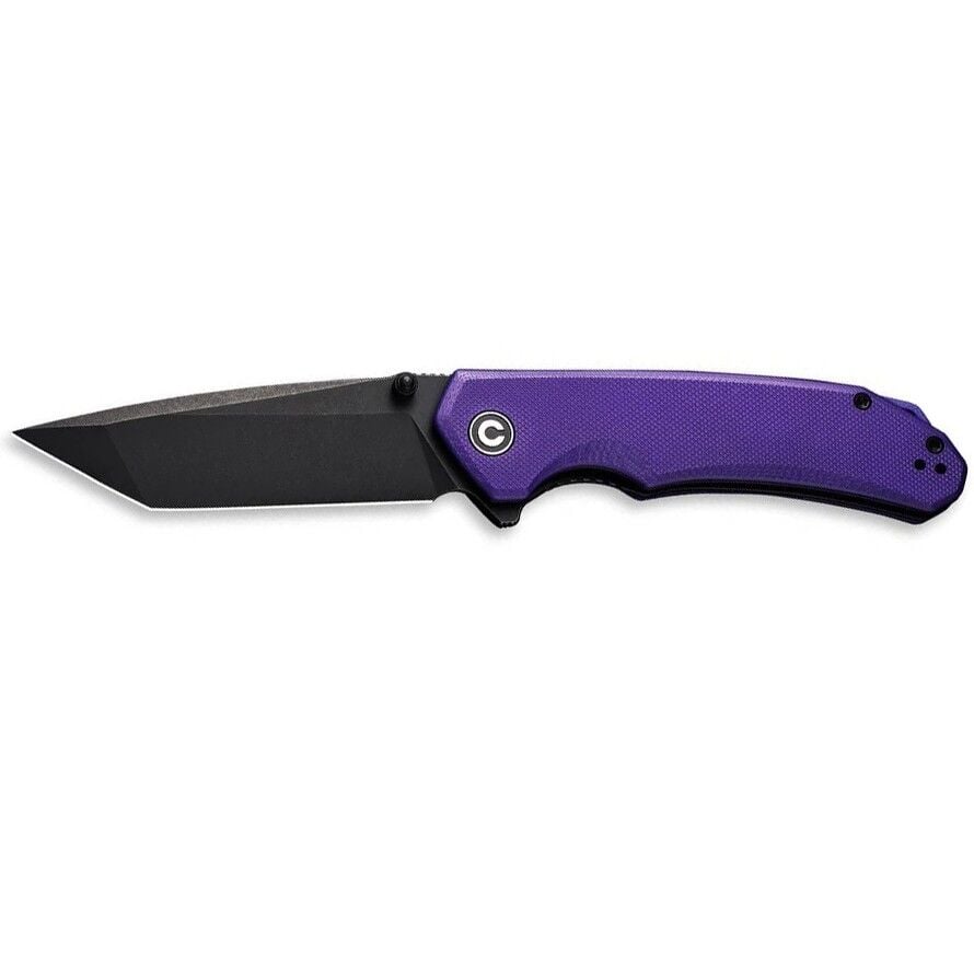 Civivi Brazen Flipper & Thumb Stud Knife Purple & Black G10 Handle Çakı
