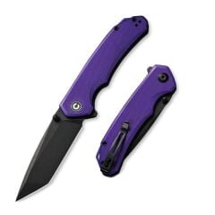Civivi Brazen Flipper & Thumb Stud Knife Purple & Black G10 Handle Çakı