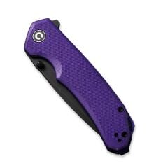 Civivi Brazen Flipper & Thumb Stud Knife Purple & Black G10 Handle Çakı
