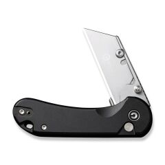Civivi Elementum Utility Thumb Stud & Button Lock Knife Aluminum Black Handle Çakı