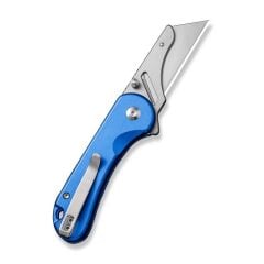 Civivi Elementum Utility Thumb Stud & Button Lock Knife Aluminum Blue Handle Çakı