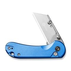 Civivi Elementum Utility Thumb Stud & Button Lock Knife Aluminum Blue Handle Çakı