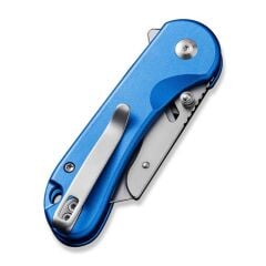 Civivi Elementum Utility Thumb Stud & Button Lock Knife Aluminum Blue Handle Çakı