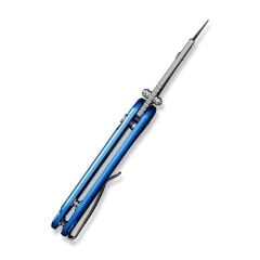 Civivi Elementum Utility Thumb Stud & Button Lock Knife Aluminum Blue Handle Çakı