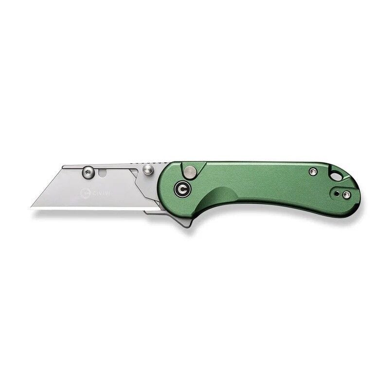 Civivi Elementum Utility Thumb Stud & Button Lock Knife Aluminum Green Handle Çakı
